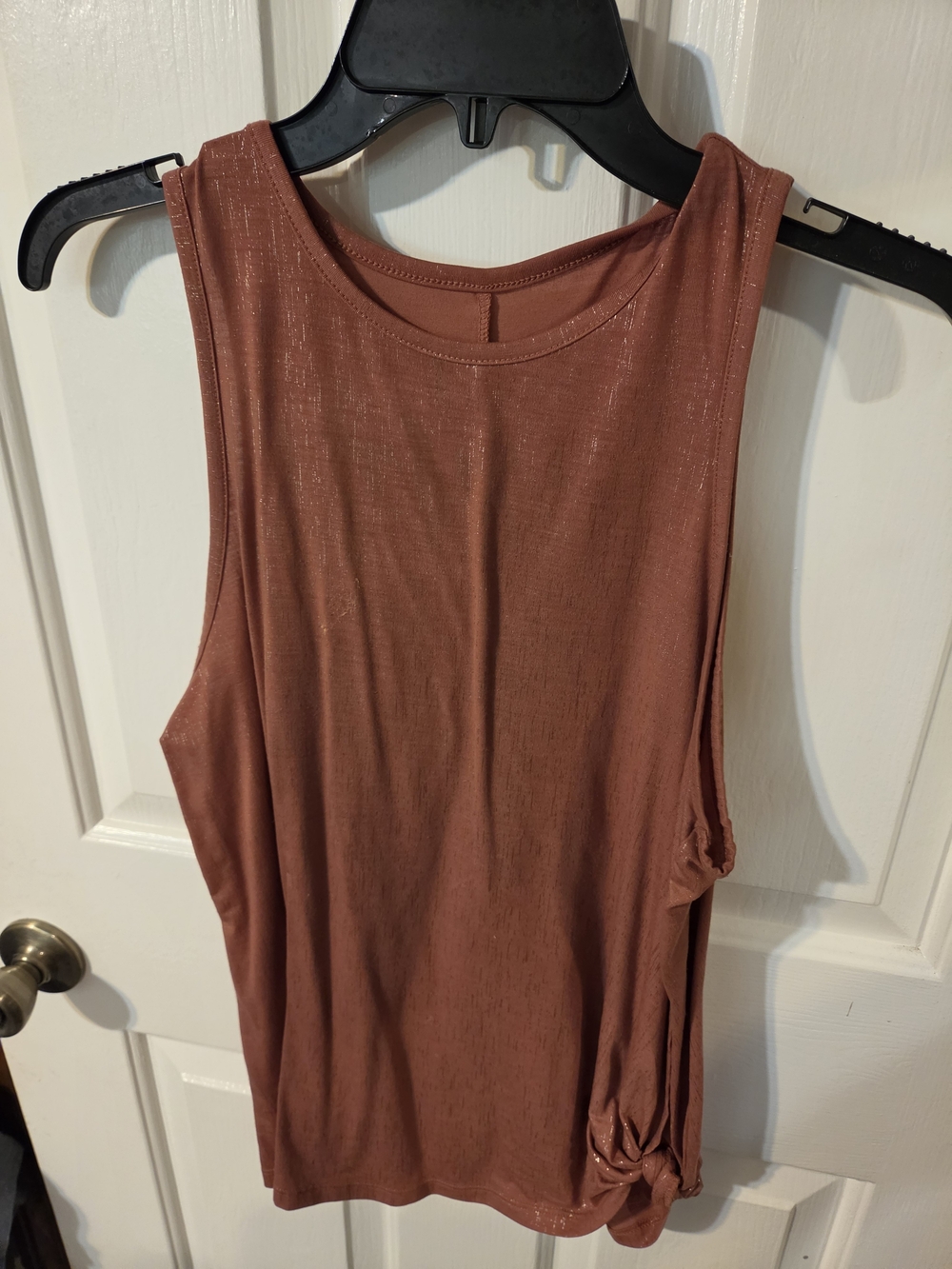 all in motion Rust Metallic Tank Top